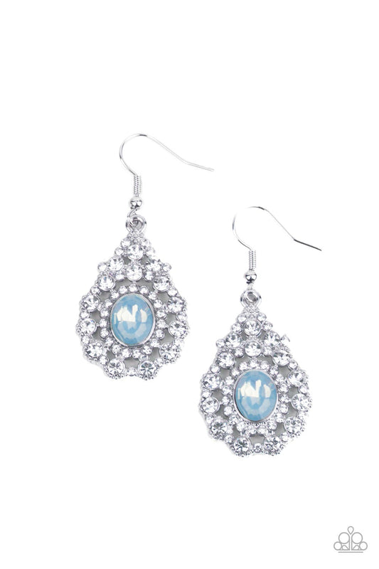 Celestial Charmer - Blue opalescent earrings
