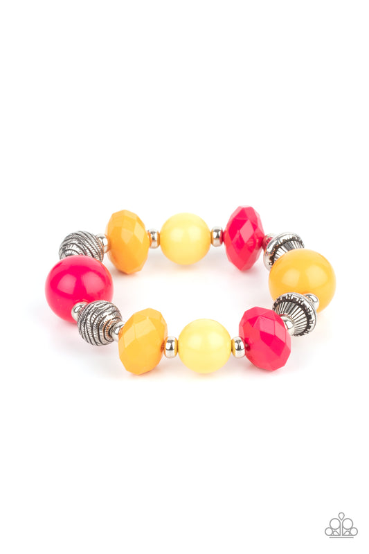 Day Trip Discovery - Multicolor stretchy bracelet