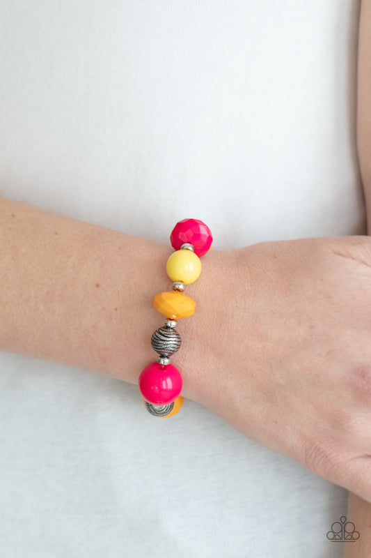 Day Trip Discovery - Multicolor stretchy bracelet
