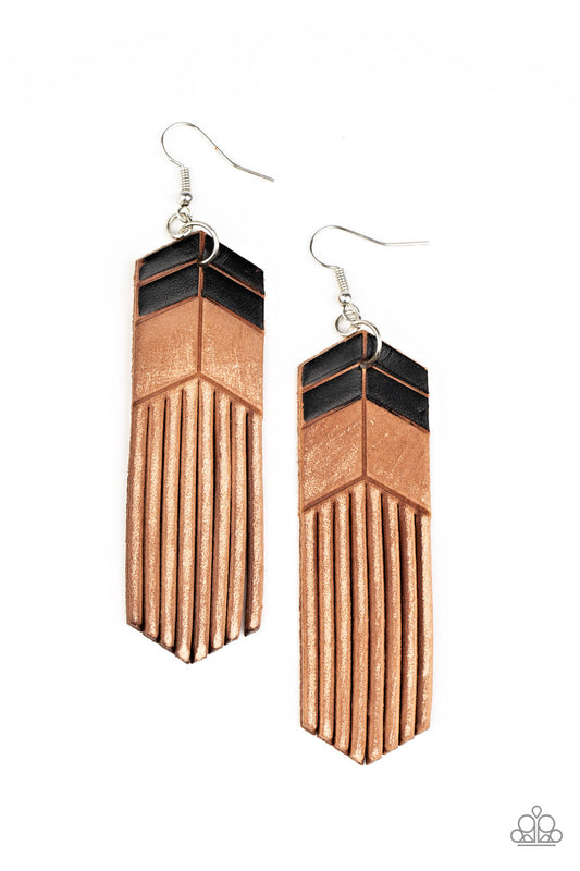 Desert Trails - Black/Brown earrings