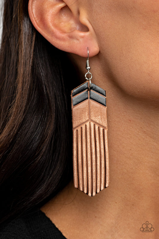 Desert Trails - Black/Brown earrings