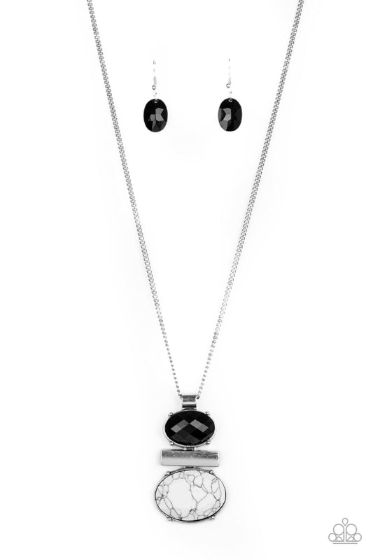 Finding Balance - Black/White necklace