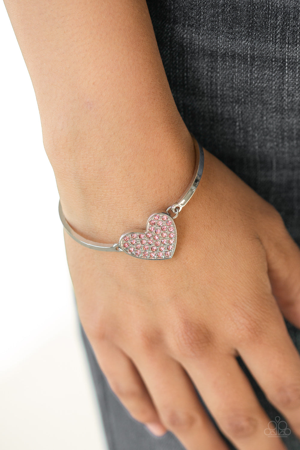Heart-Stopping Shimmer - Pink bracelet