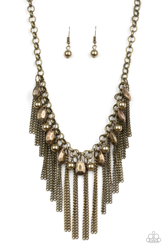 Industrial Intensity - Brass necklace