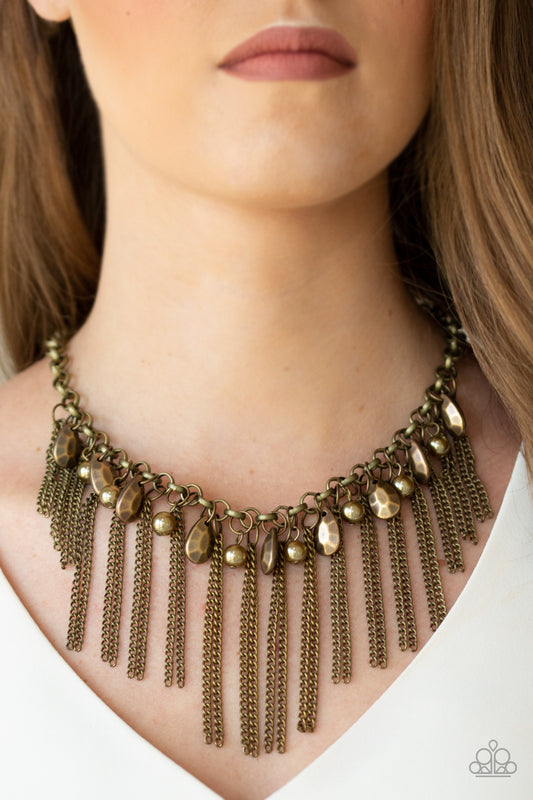 Industrial Intensity - Brass necklace