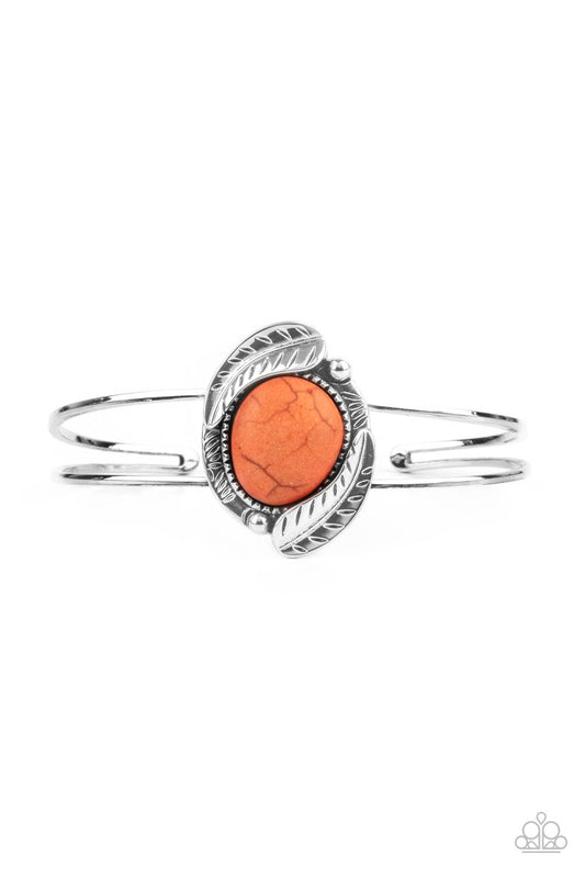 Living Off The BANDLANDS - Orange cuff bracelet