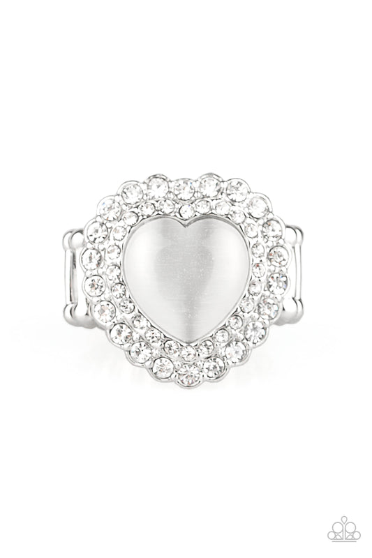 Lovely Luster - White ring
