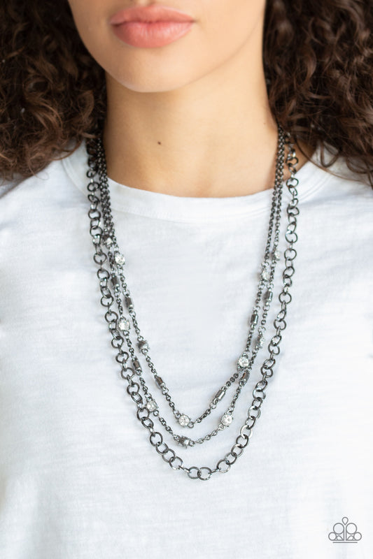 Metro Mixer - Black/Gunmetal necklace