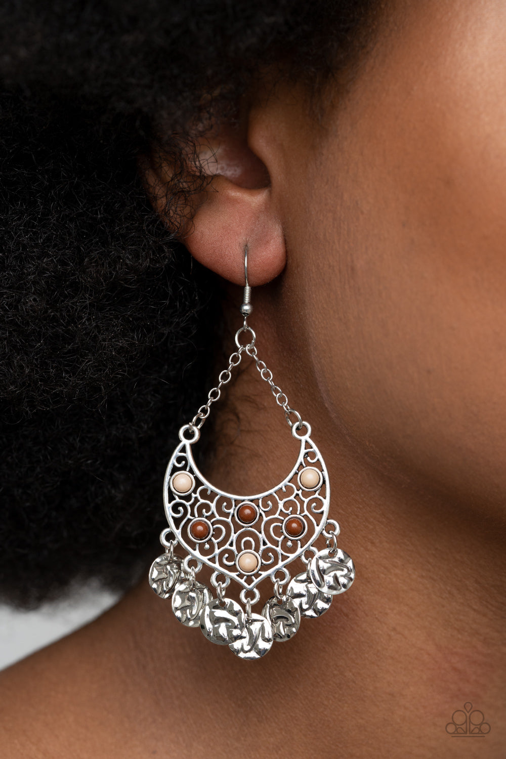 Musical Murals - Brown earrings