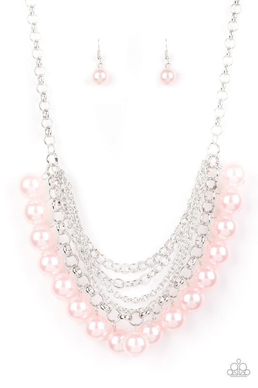 One-Way WALL STREET - Pink necklace