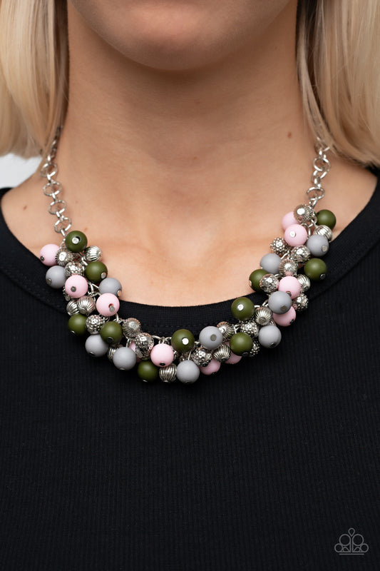 Party Procession - Multicolor Necklace