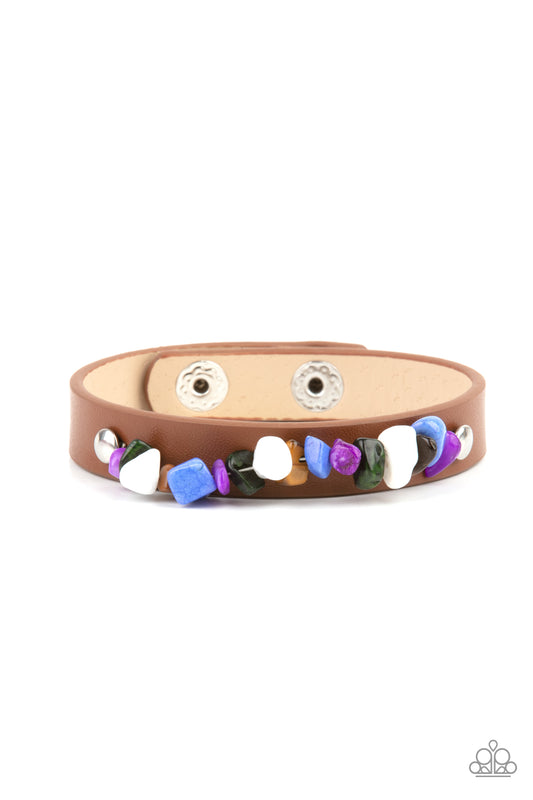 Pebble Paradise - Multicolor wrap bracelet