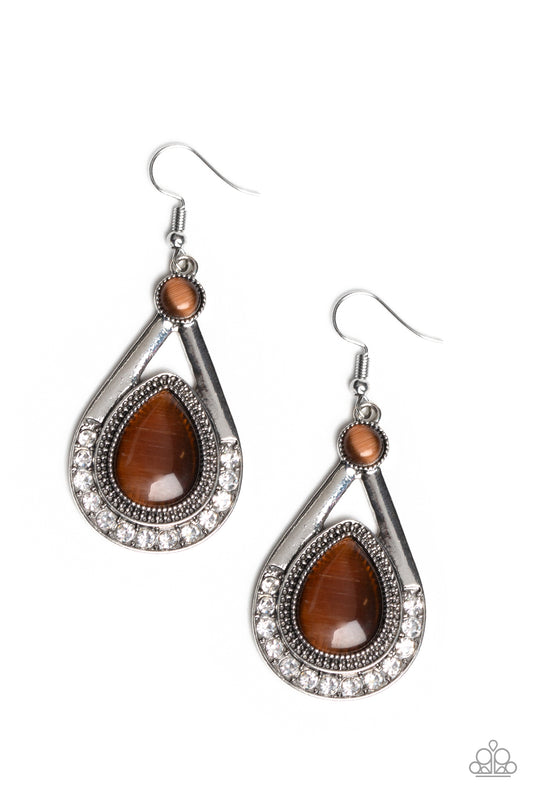 Pro Glow - Brown earrings