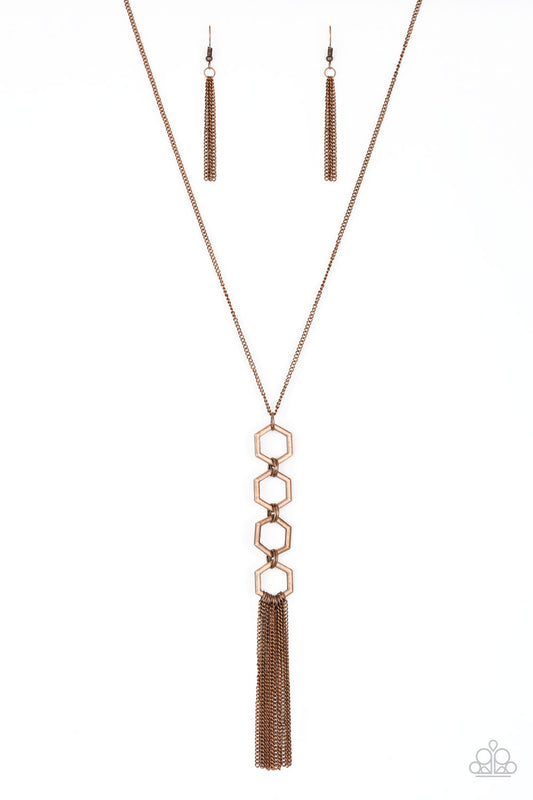 Ready, Set, GEO! - Copper necklace
