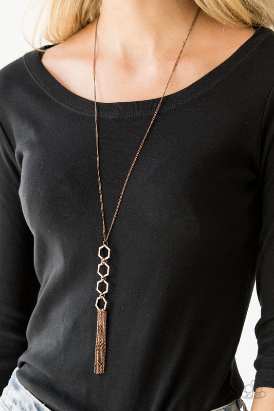 Ready, Set, GEO! - Copper necklace