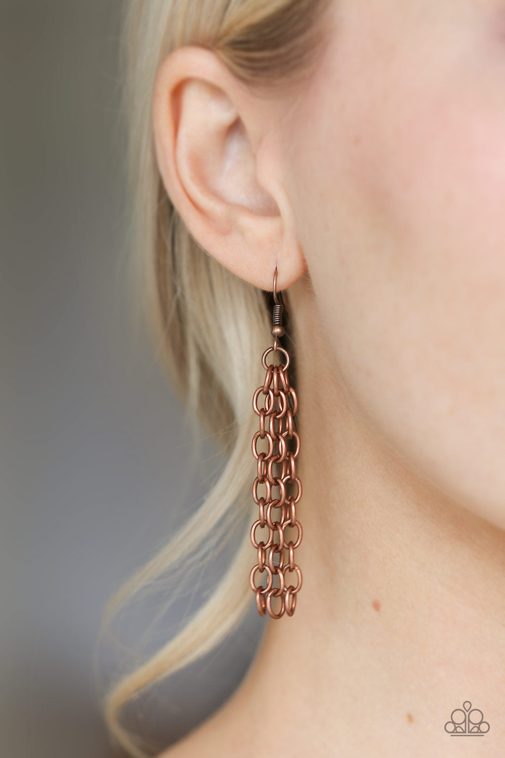 Ready To Pounce - Copper necklace