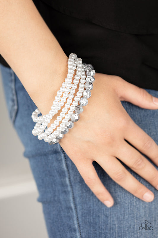 Refined Renegade - White pearl bracelet