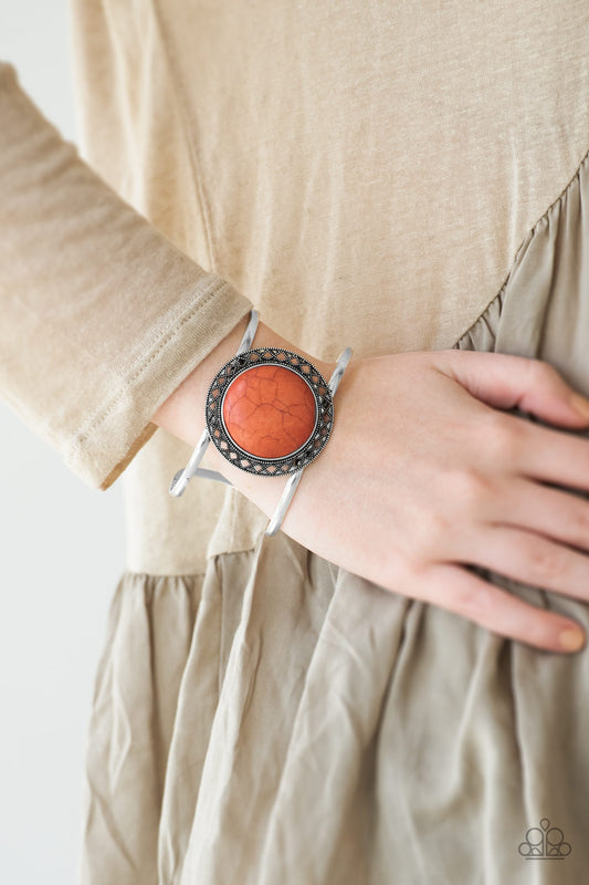 RODEO Rage - Orange cuff bracelet