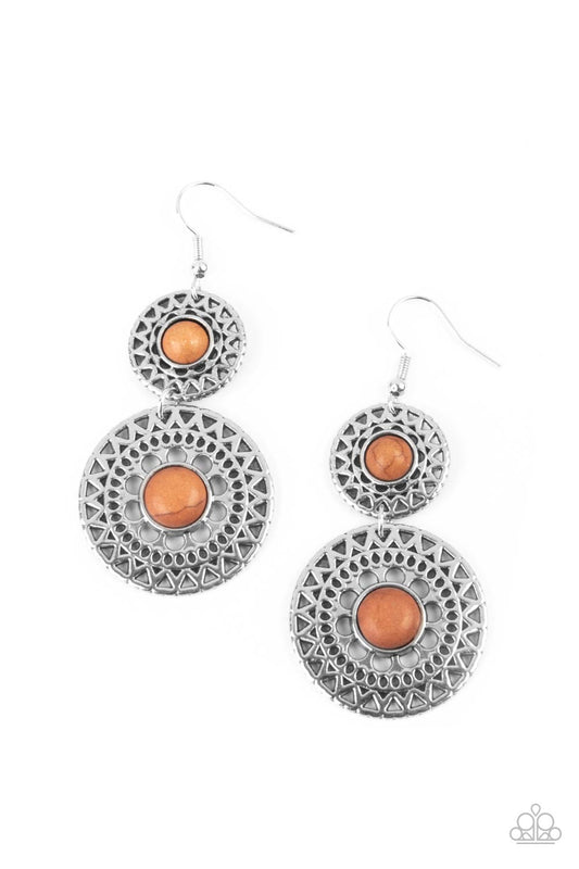 Sunny Sahara - Brown earrings