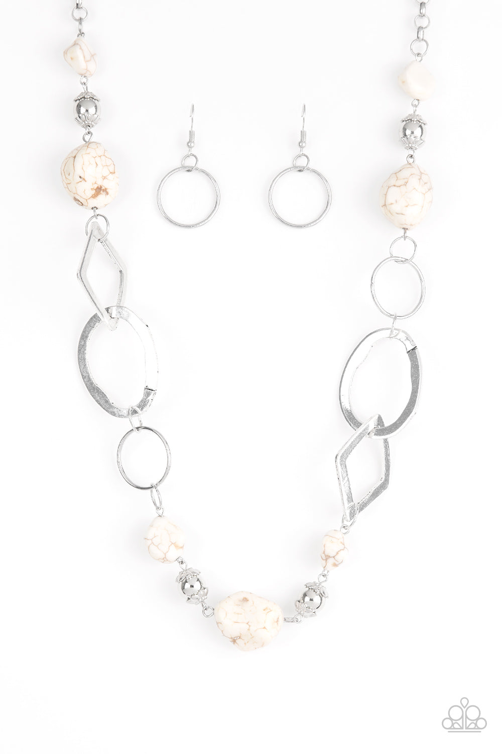 Thats TERRA-ific! - White stone necklace