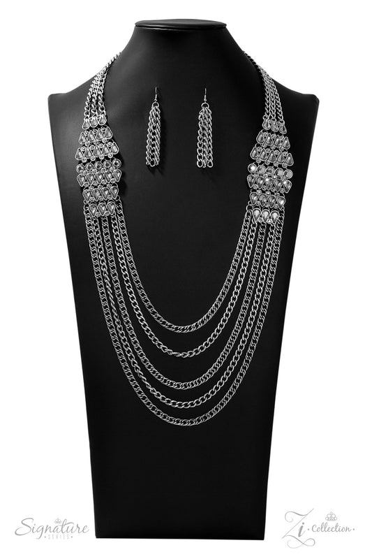 "THE ERIKA" - 2019 ZI COLLECTION SILVER NECKLACE SET