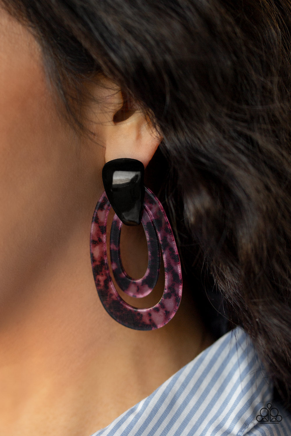 The HAUTE Zone - Purple Multi earrings