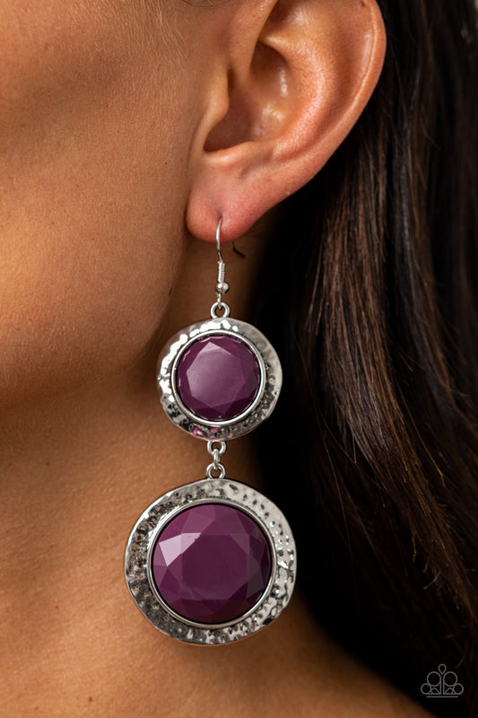 Thrift Shop Stop - Purple earrings