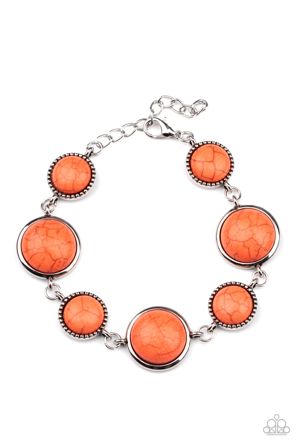 Terrestrial Trailblazer - Orange necklace w/ matching bracelet
