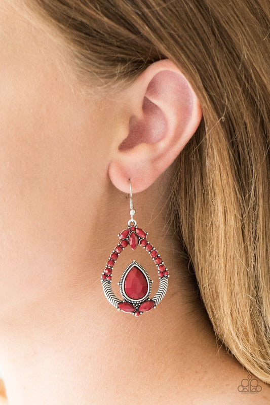 Vogue Voyager - Red earrings