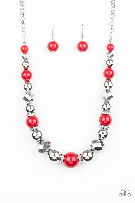 Weekend Party - Red necklace