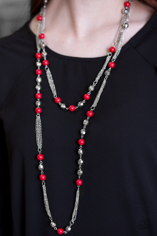 Beautifully Bodacious - Red necklace