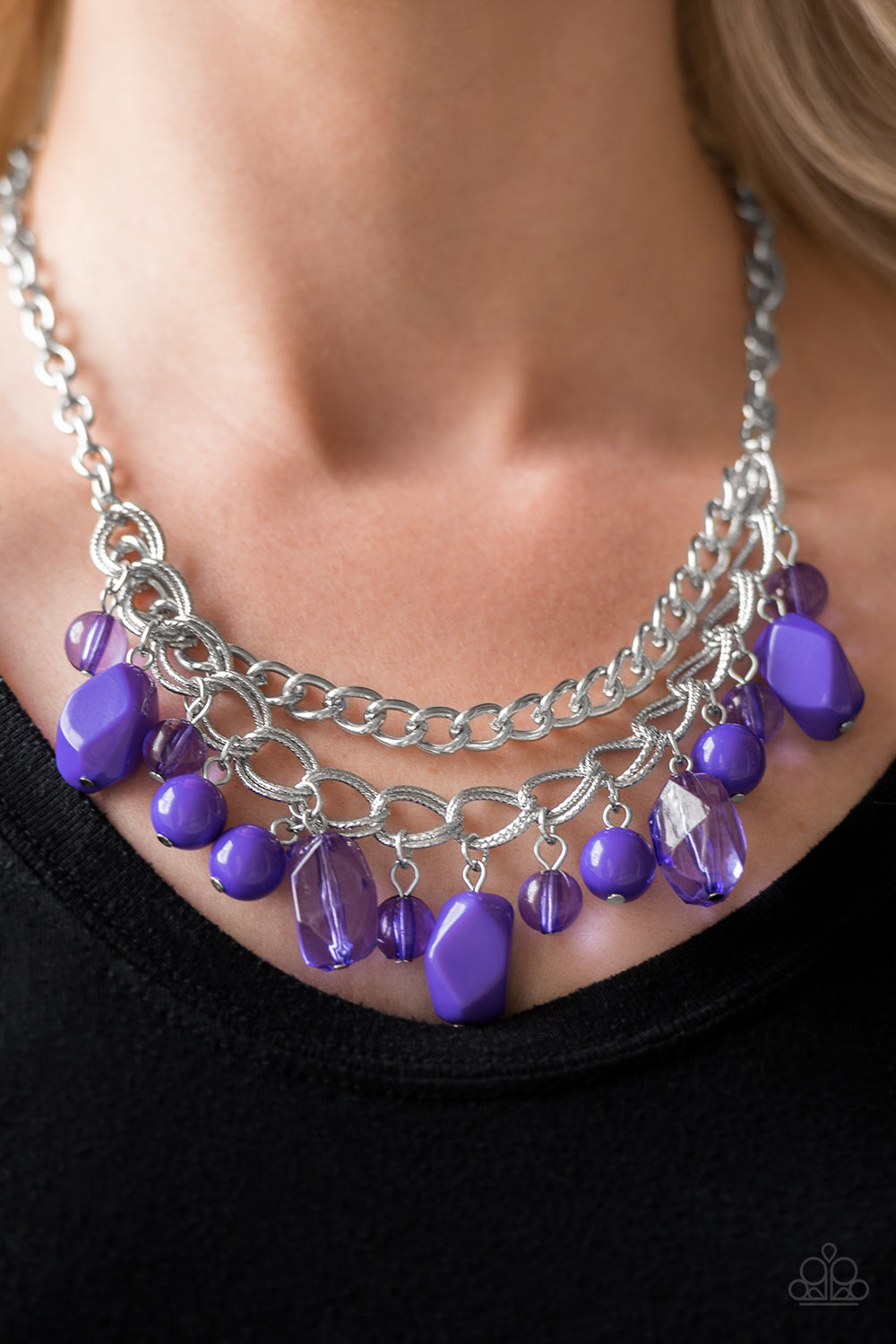 Brazilian Bay - Purple necklace