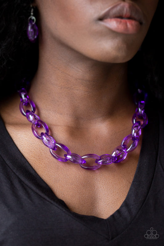 Ice Queen - Purple necklace w/ matching bracelet