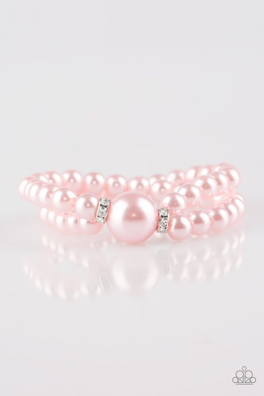 Romantic Redux - Pink pearl bracelet