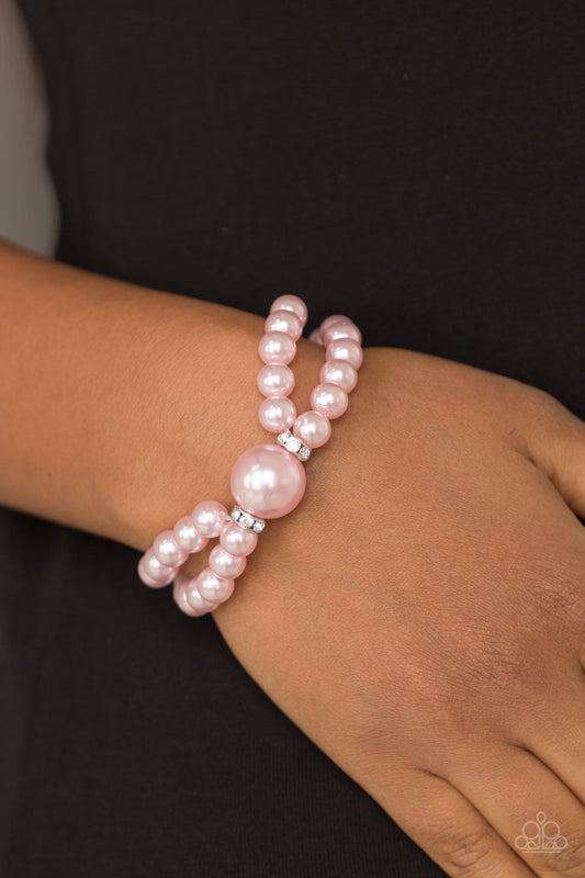 Romantic Redux - Pink pearl bracelet