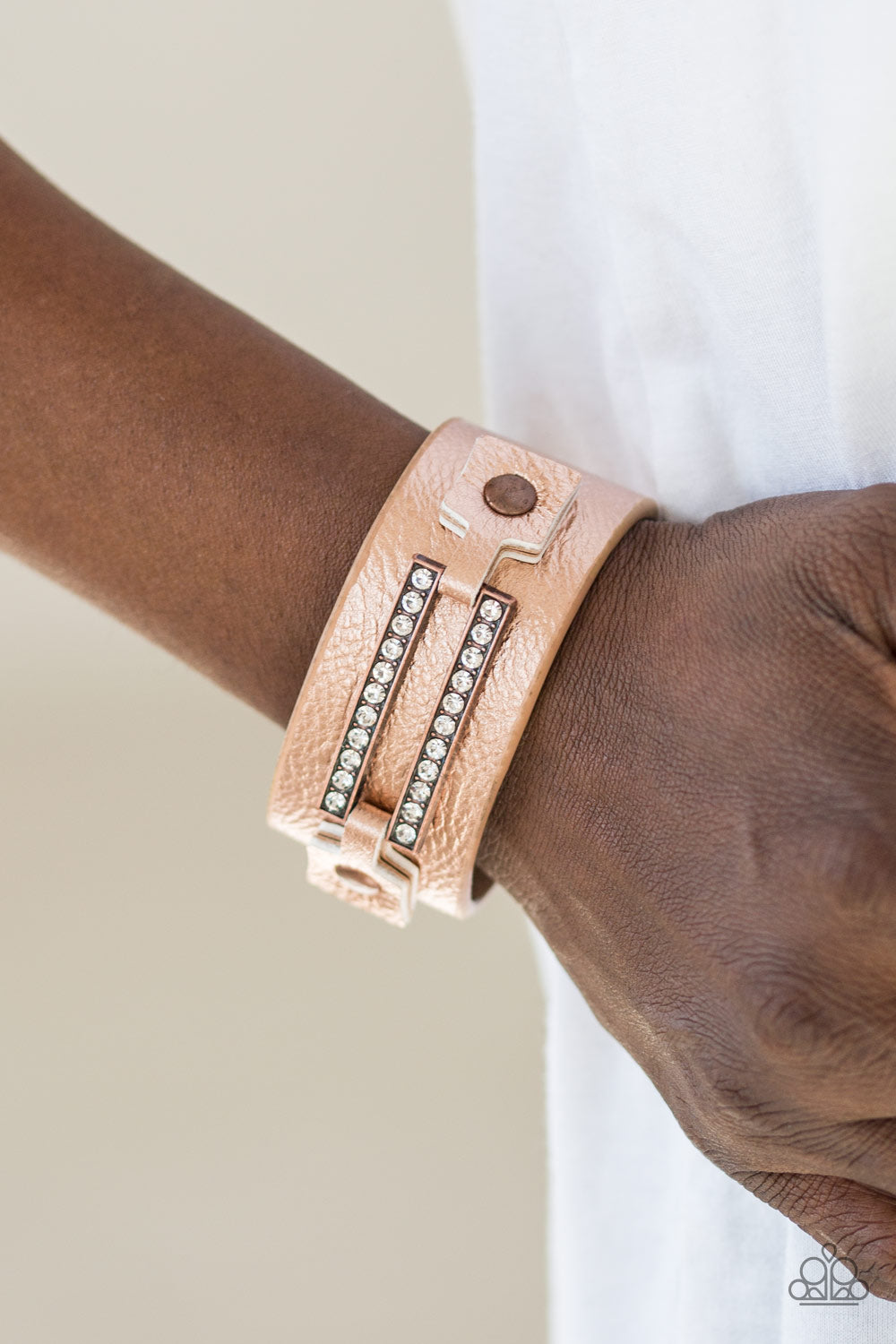 Street Glam - Copper wrap bracelet