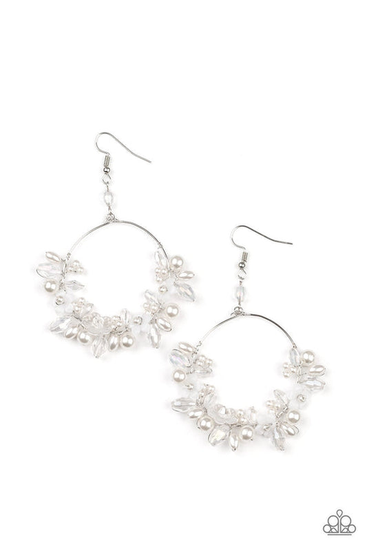 Floating Gardens - White pearl earrings (Feb 2022 Life of the Party)