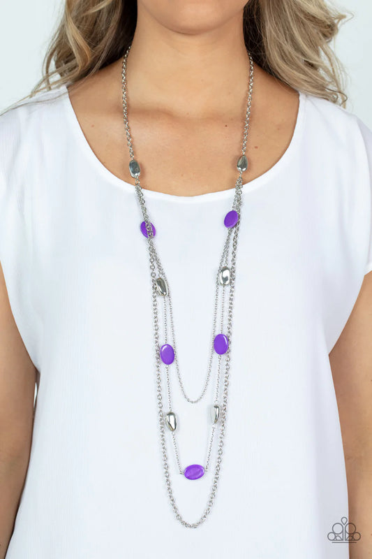 Barefoot and Beachbound - Purple Necklace