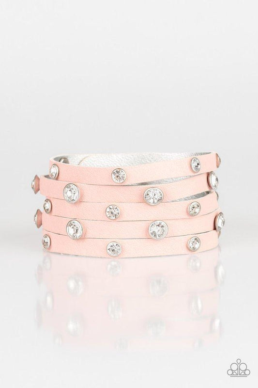 Rhinestone Reputation - Pink Bracelet