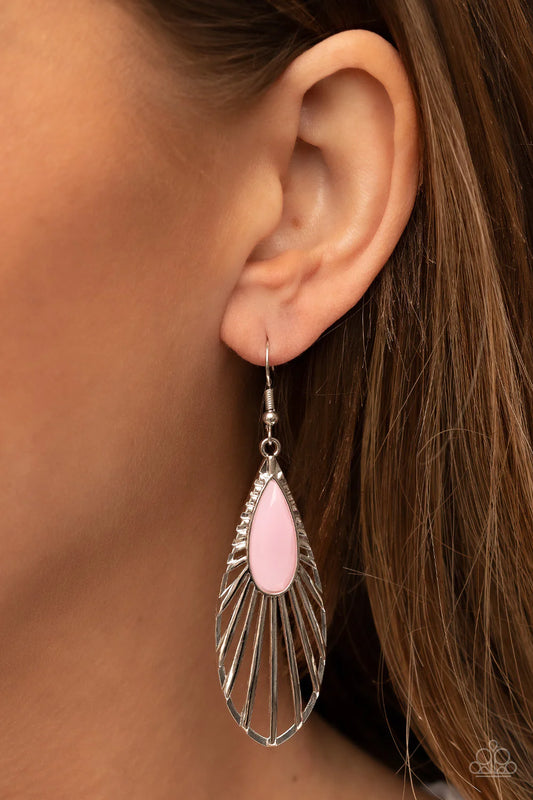 WING-A-Ding-Ding - Pink Earrings