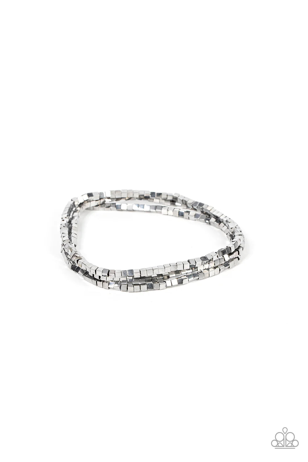 Block Bash - Silver bracelet