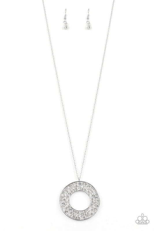 Bad HEIR Day - White rhinestones necklace