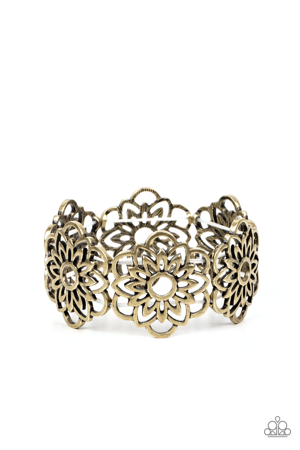Baroque Bouquet - Brass bracelet