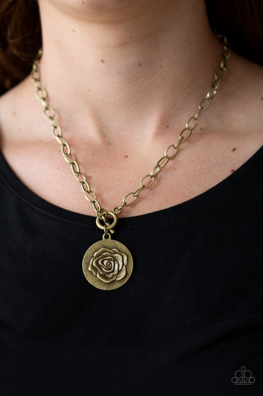Beautifully Belle - Brass necklace