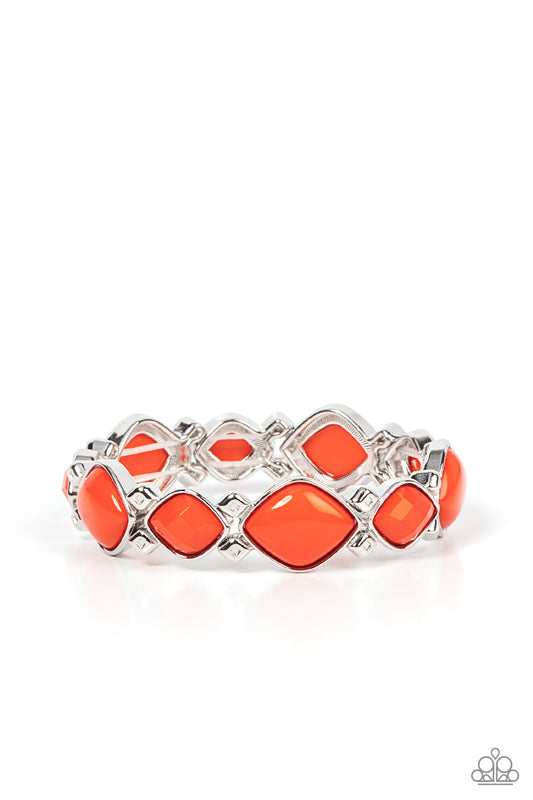 Boldly BEAD-azzled - Orange bracelet