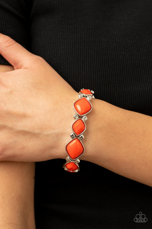 Boldly BEAD-azzled - Orange bracelet