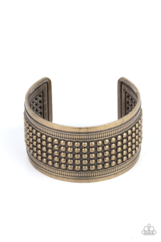 Bronco Bust - Brass cuff bracelet