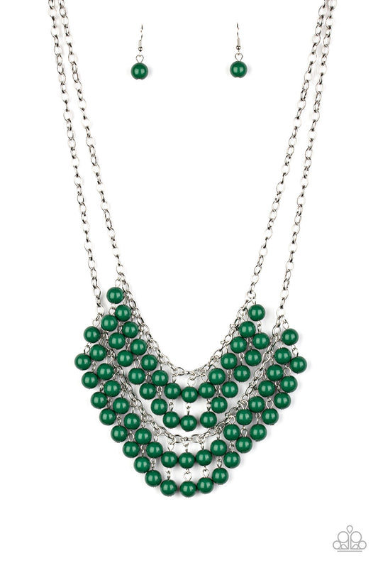 Bubbly Boardwalk - Green necklace
