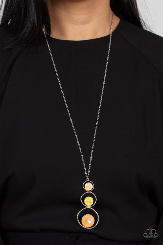 Celestial Courtier - Yellow Iridescent necklace