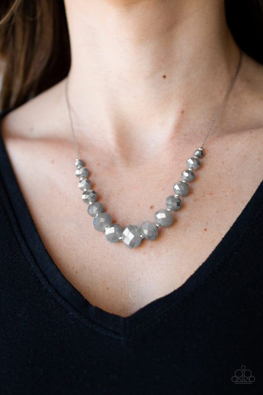 Crystal Carriages - Silver necklace